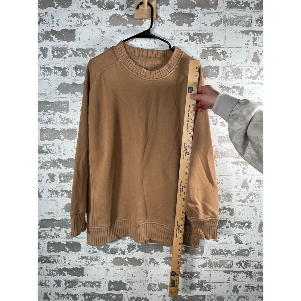 Aerie | women tan crewneck pullover long sleeve - Picture 6 of 8